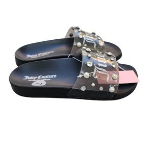 Juicy Couture Rhinestone Slide Sandals​